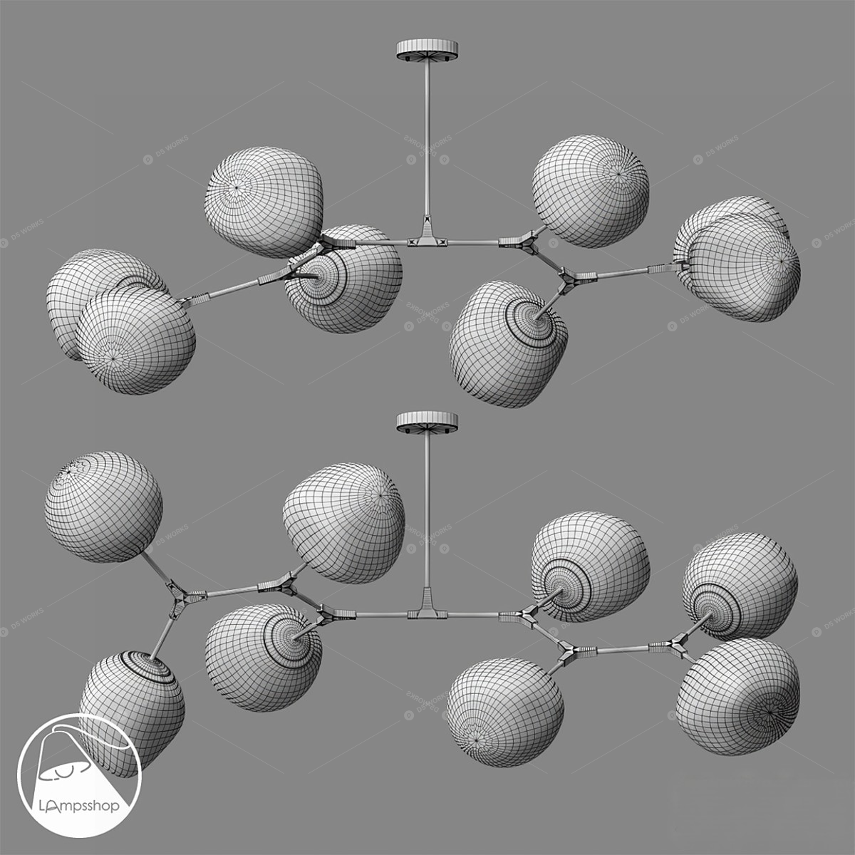 Flush Mount Lights 3D Models 2
