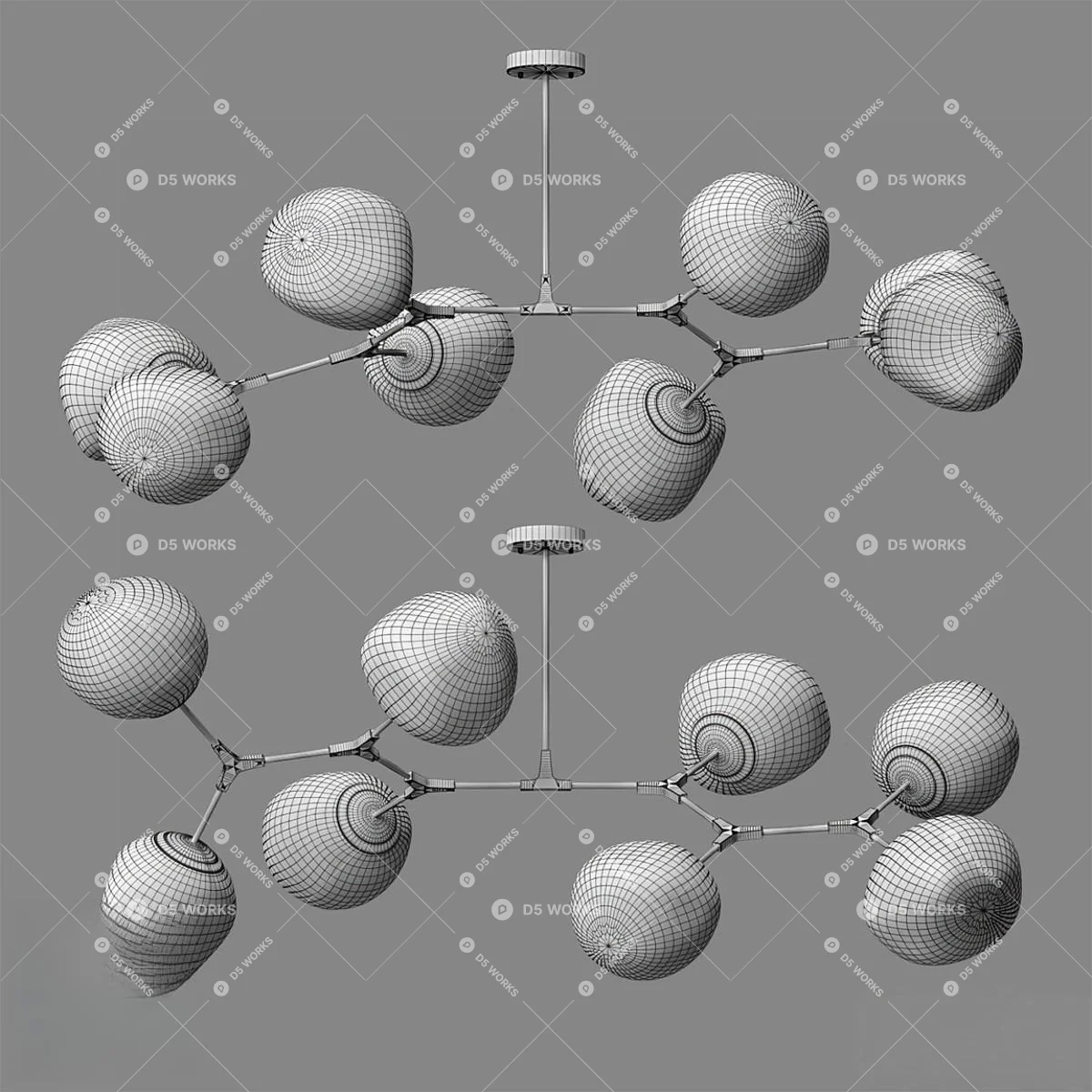 Pendant Light 3d model thumbnail 2