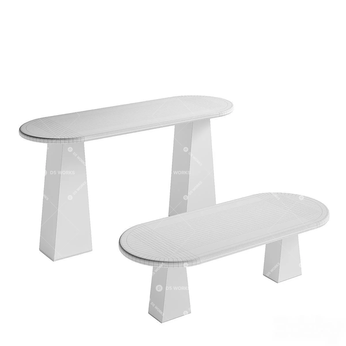 Dining Table 3d model thumbnail 6