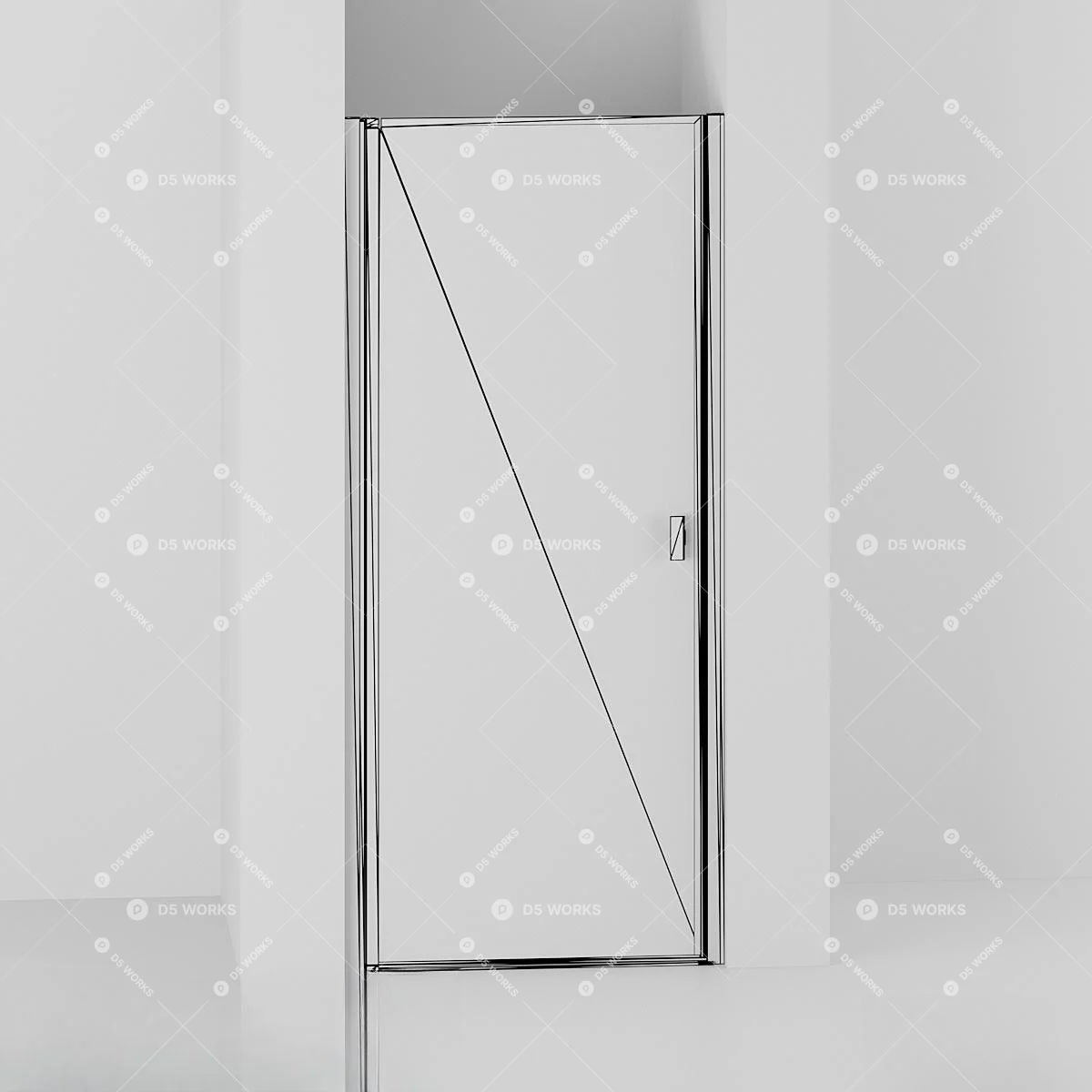Single Door 3d model thumbnail 3
