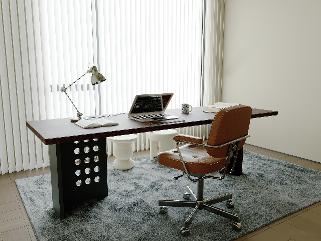 Mid-Century Modern Desk & Chair Set