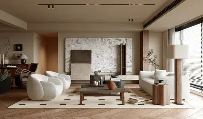 Modern Living & Dining Room