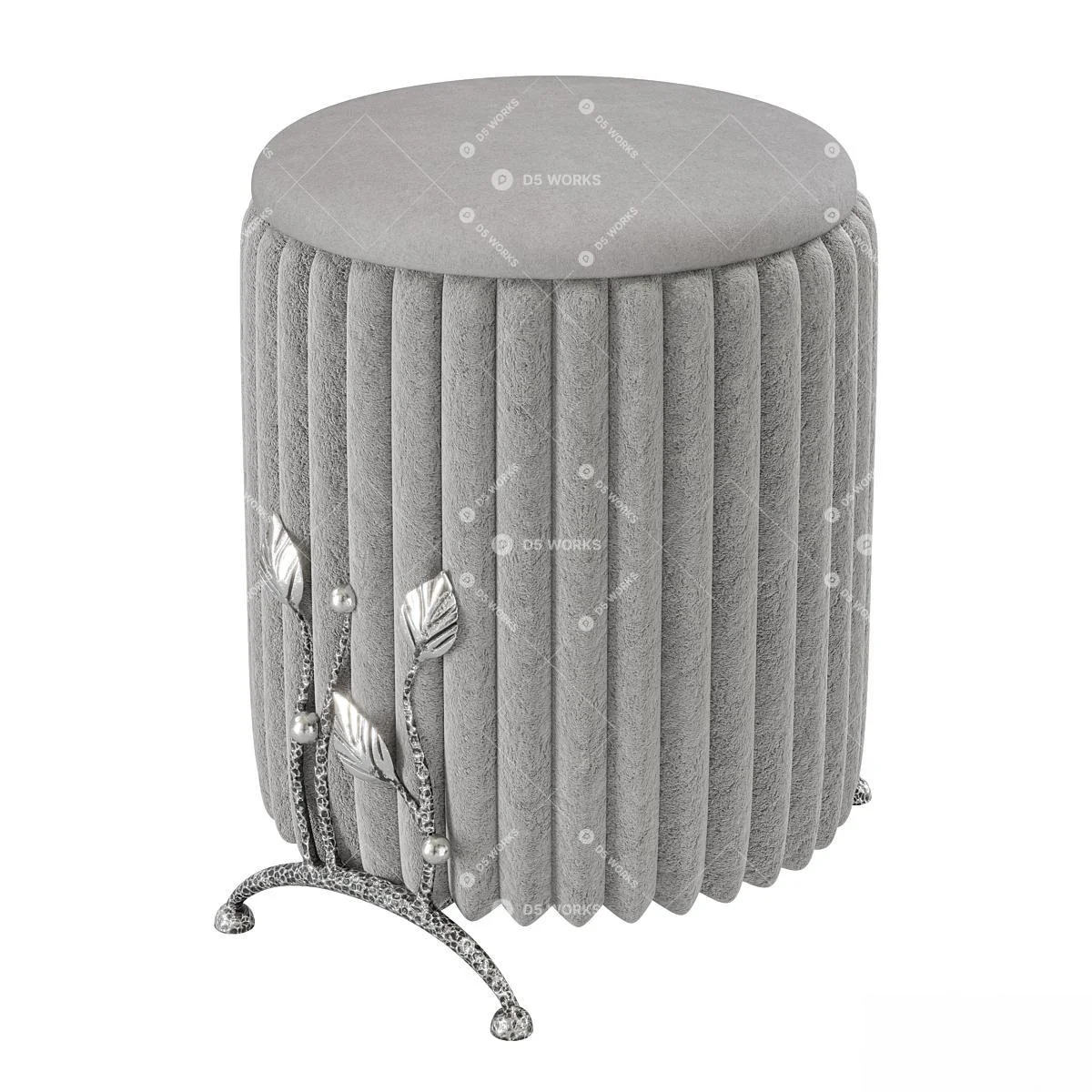 Sofa Stool 3d model thumbnail 2