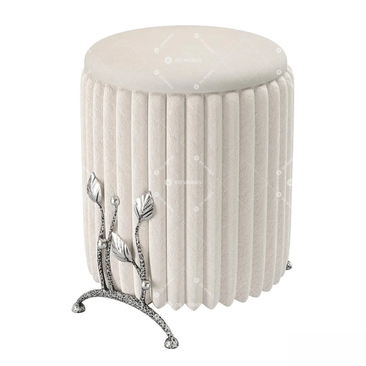 Sofa Stool 3d model thumbnail 5