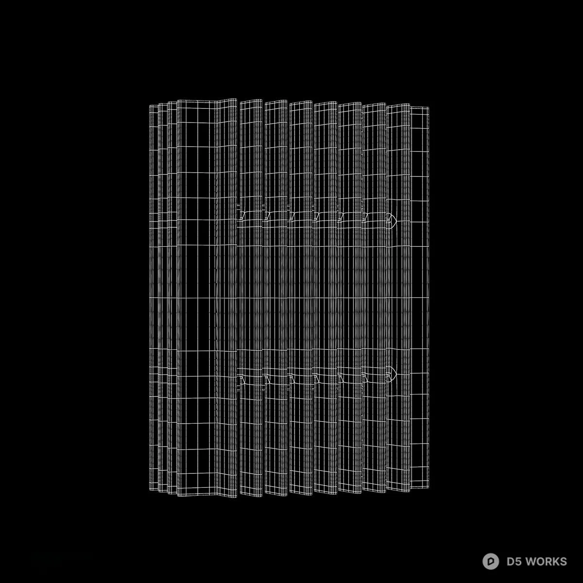 Minimalist Black Wall Lamp 3d model thumbnail 3