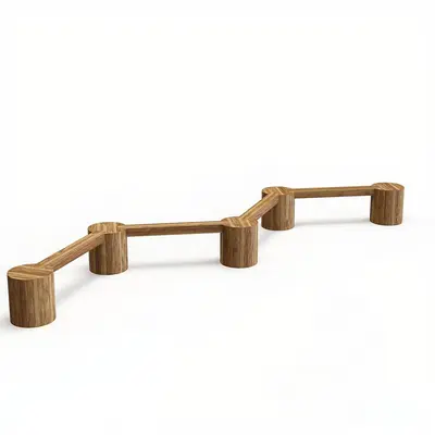 Wooden Outdoor Stool