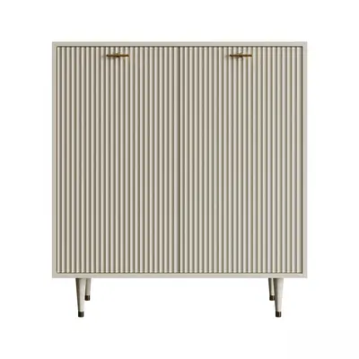Retro Style Ribbed Sideboard 3d model