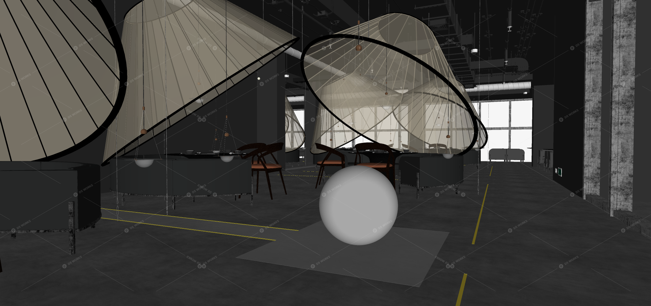 Restaurant Spaces 3D Models 2