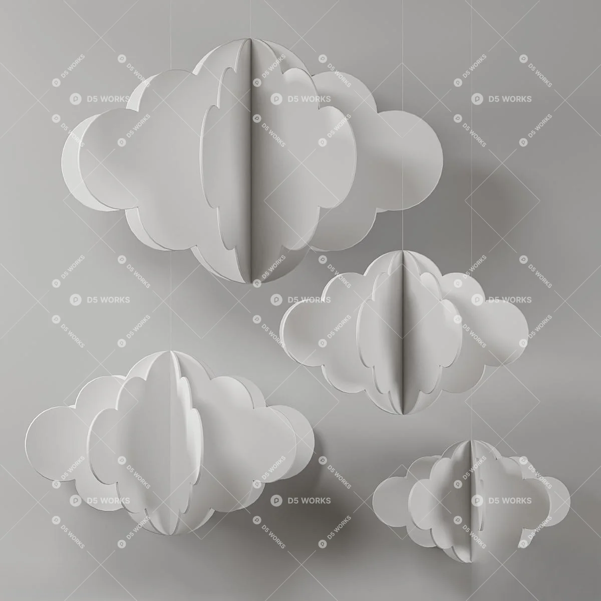 Modern  Decoration 3d model thumbnail 2