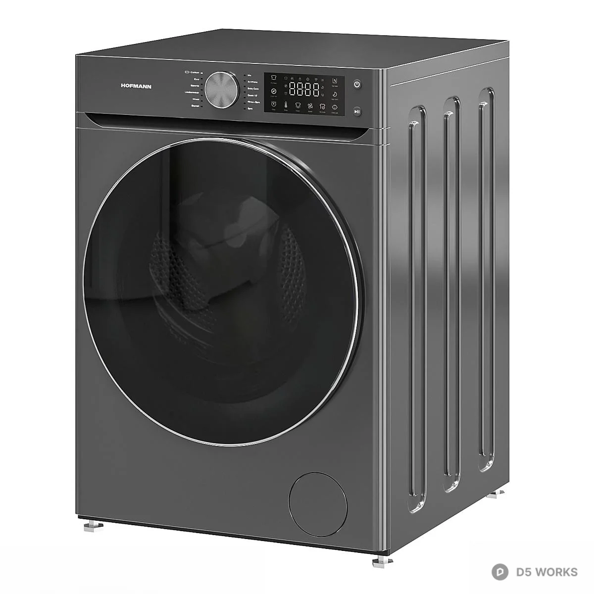 Modern Front Load Washing Machine 3d model - Image 1