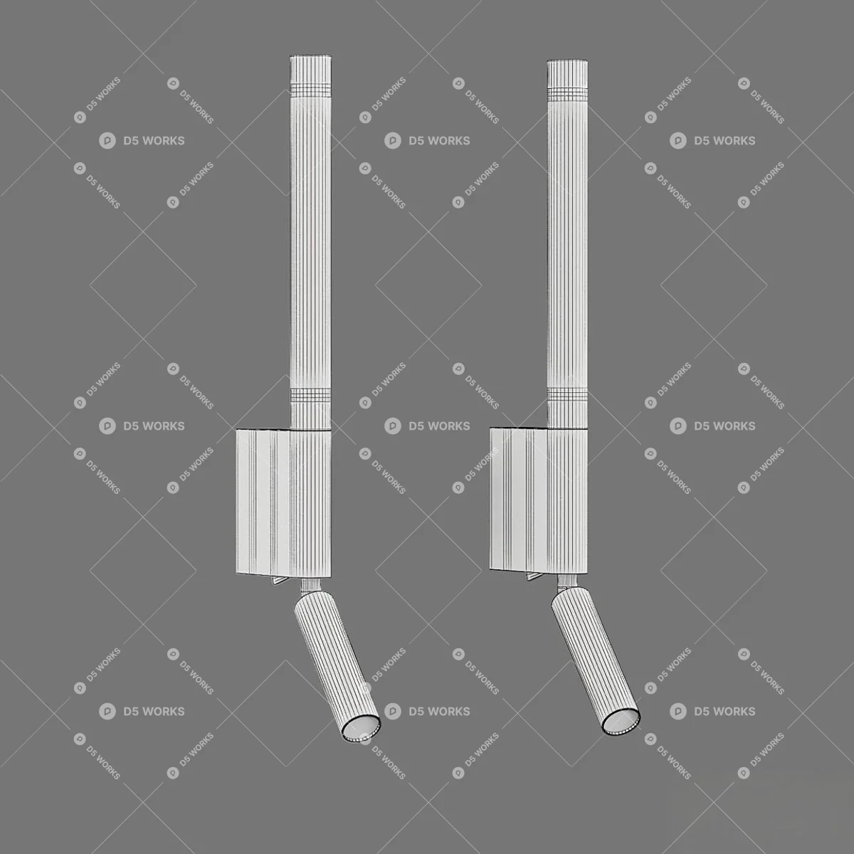 Modern Wall Lamp 3d model thumbnail 2