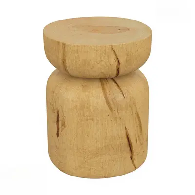 Rustic Wooden Stool 3d model