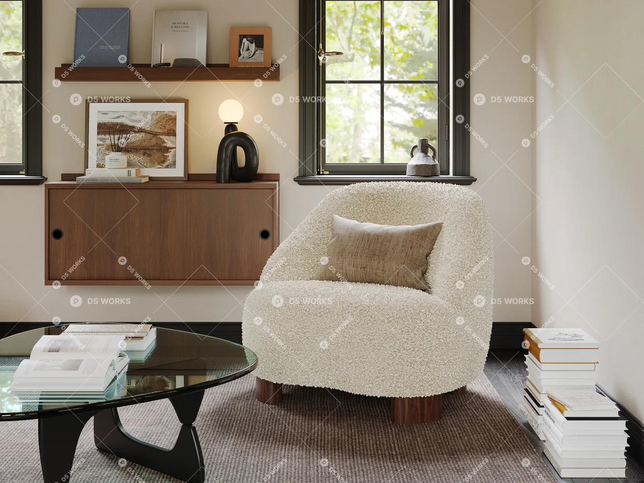 Home Living Room 3d model thumbnail 3