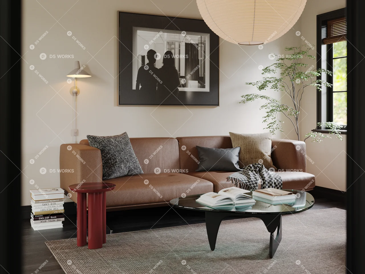 Home Living Room 3d model thumbnail 2
