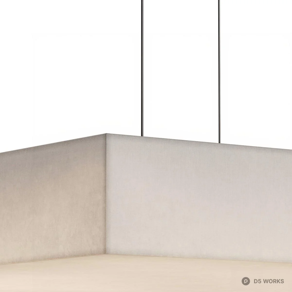 Geometric Layered Pendant Light 3d model thumbnail 3