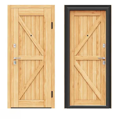 Country Single Door 3d model