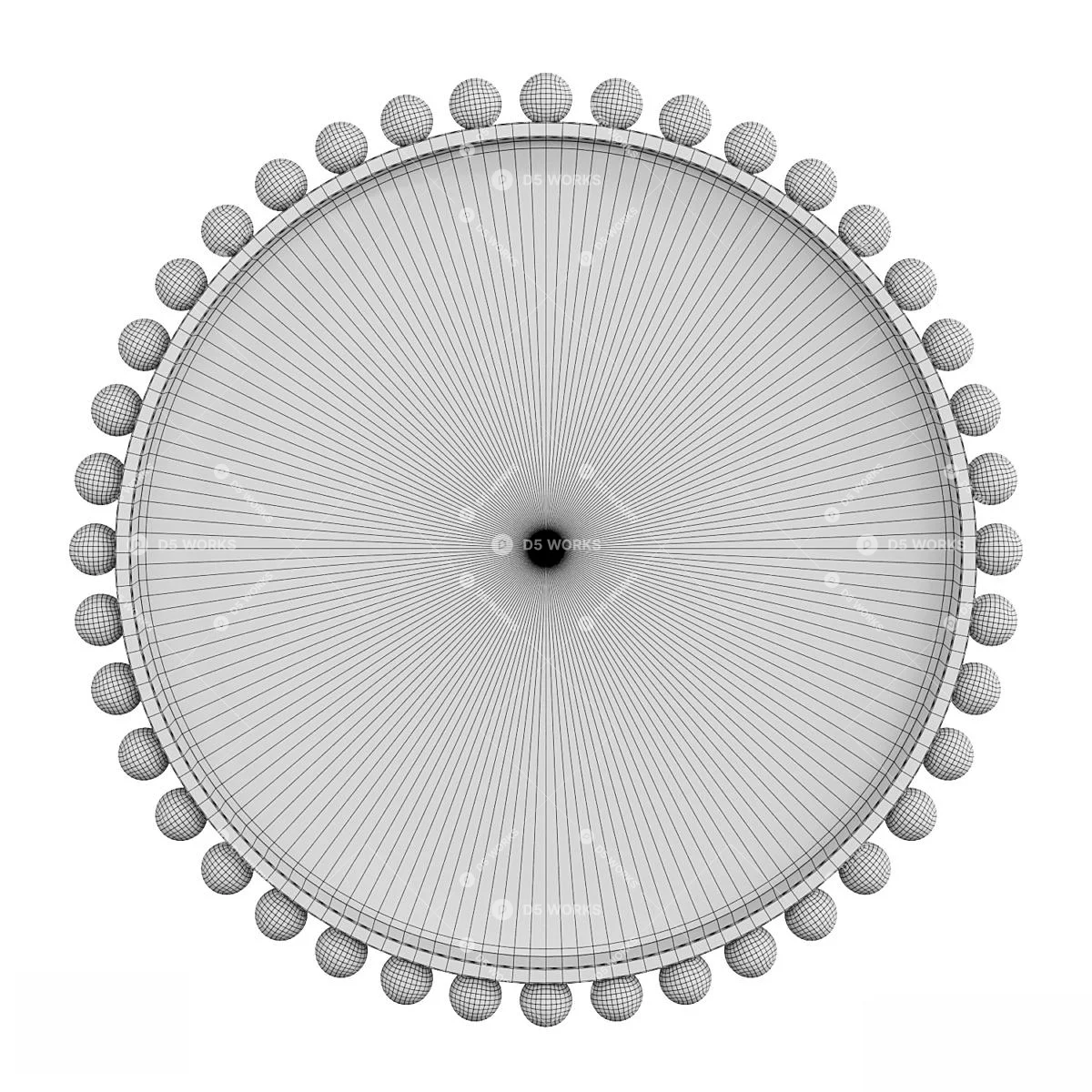 Eclectic Decorative Mirror 3d model thumbnail 2