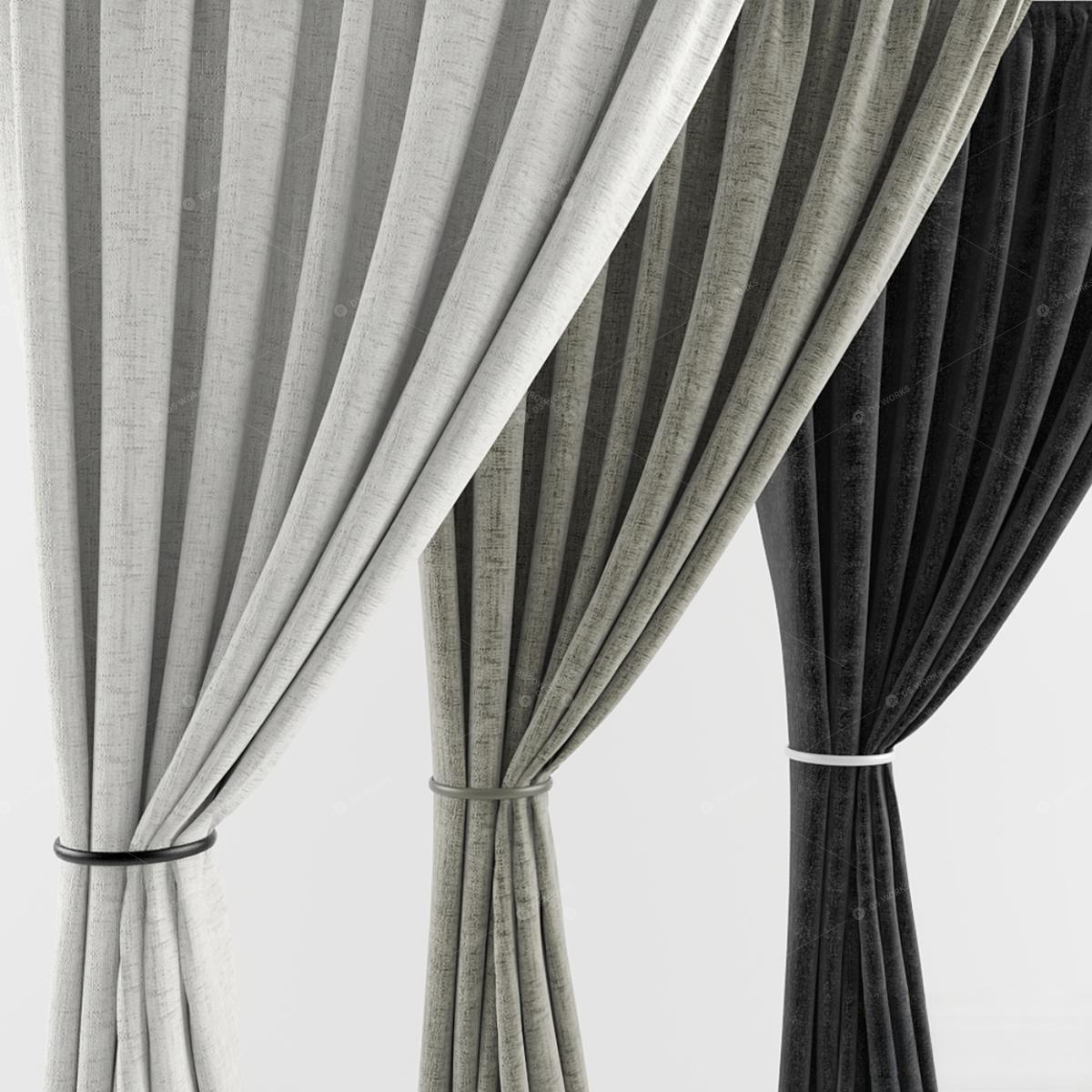 Curtains 3D Models 2
