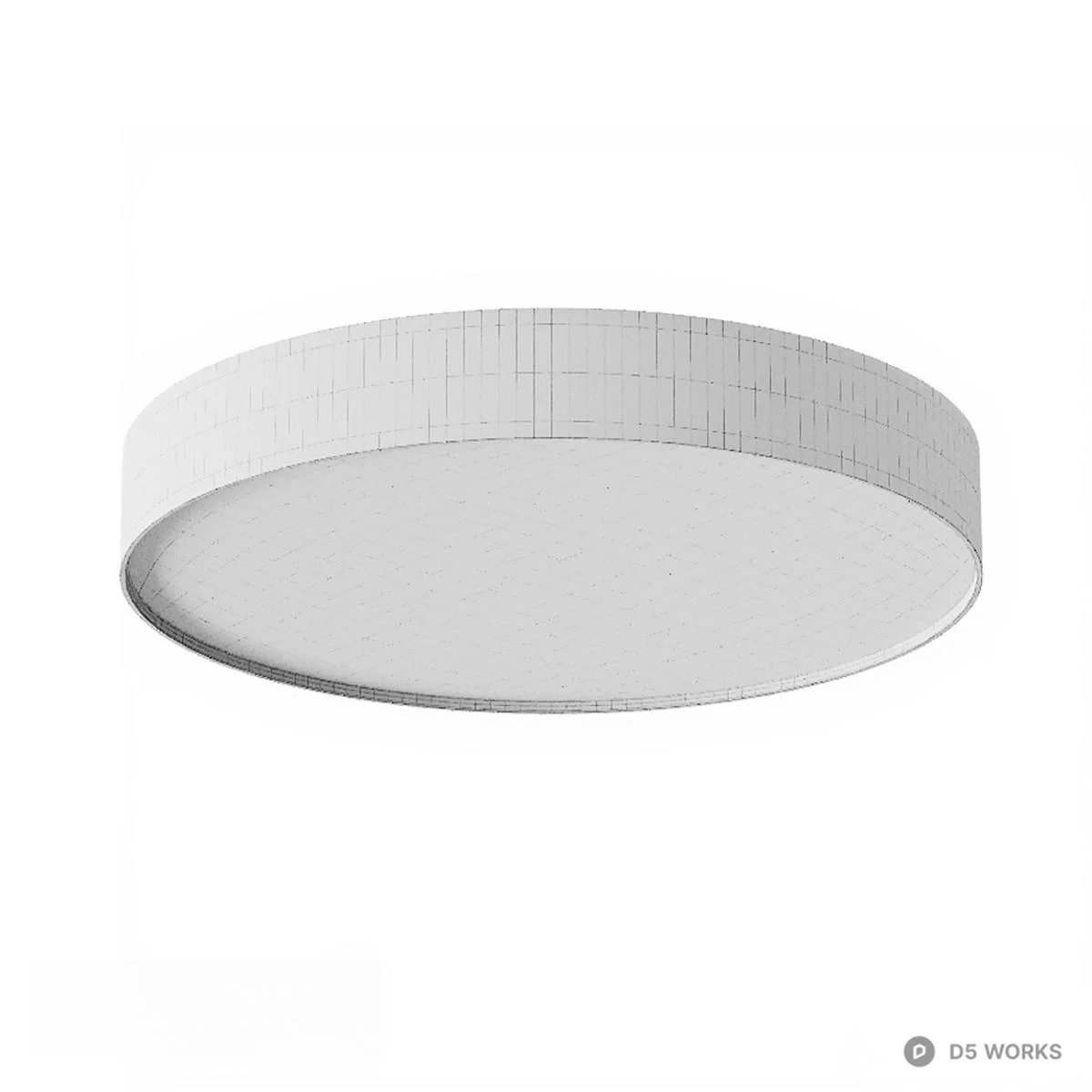 Minimalist Round LED Ceiling Light 3d model thumbnail 7