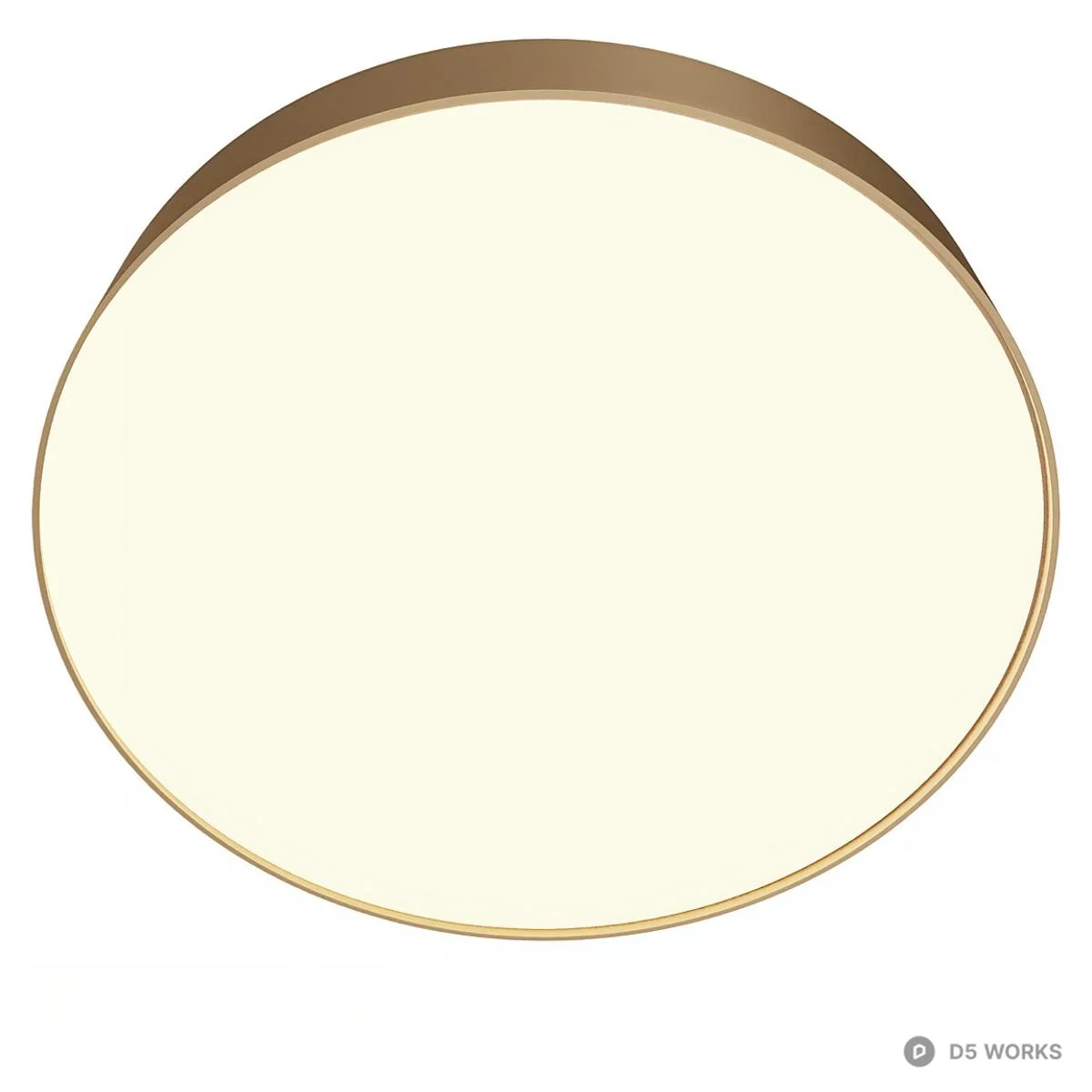 Minimalist Round LED Ceiling Light 3d model thumbnail 6