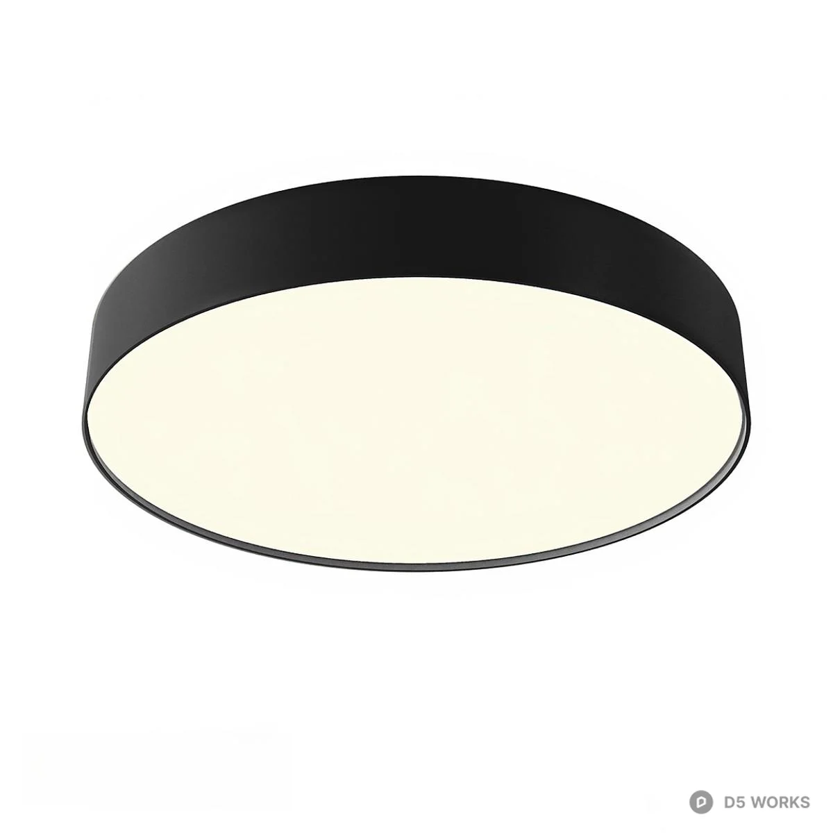 Minimalist Round LED Ceiling Light 3d model thumbnail 4