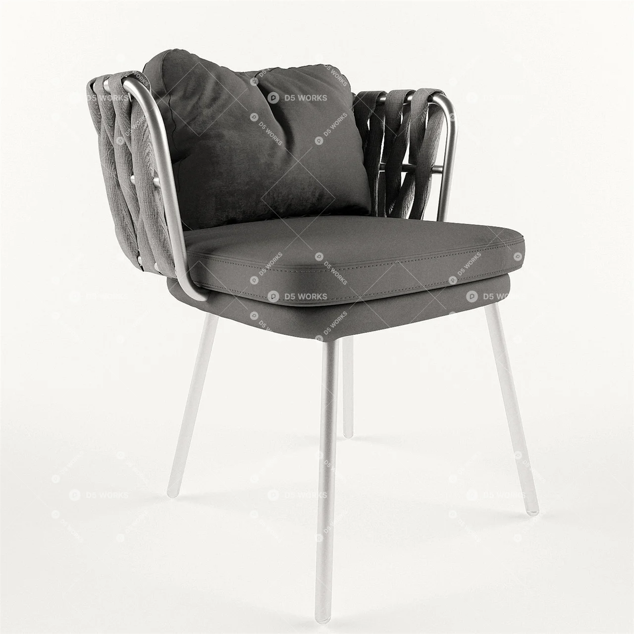 Lounge Chair 3d model thumbnail 2