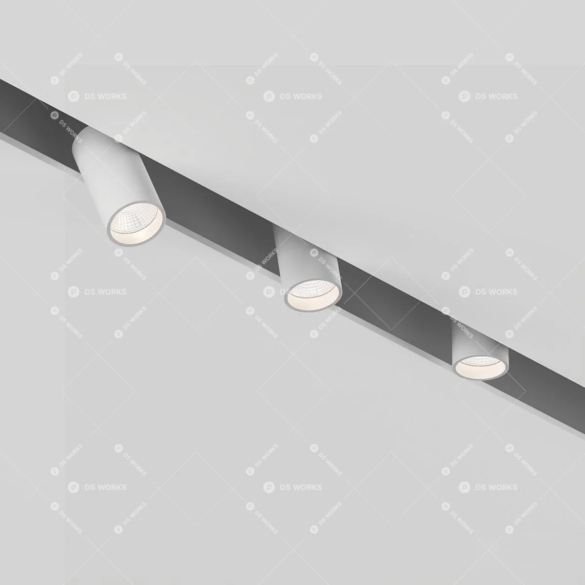 Downlight & Spotlight 3d model thumbnail 2