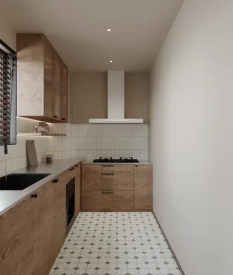 Modern Closed Kitchen