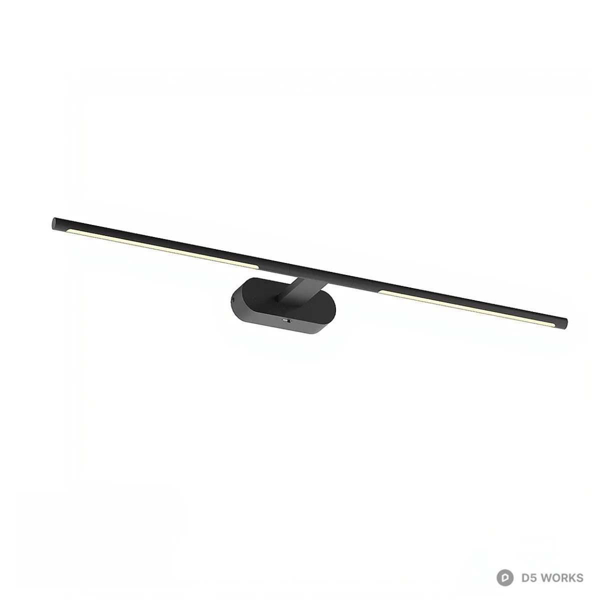 Minimalist Linear Wall Lamp 3d model thumbnail 3