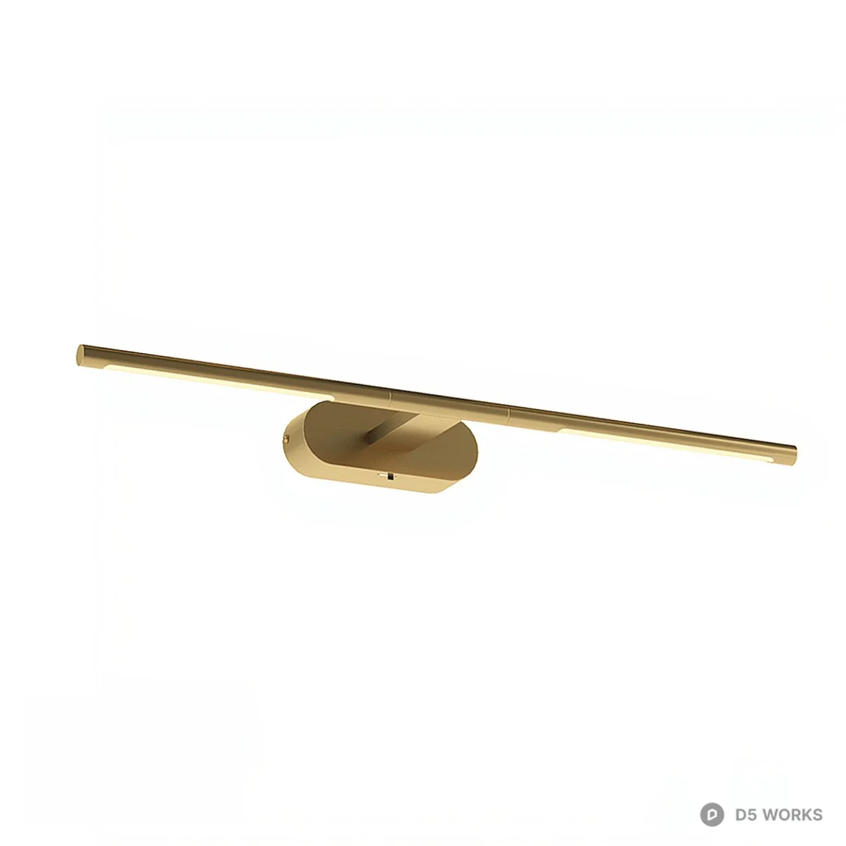 Minimalist Linear Wall Lamp 3d model thumbnail 5