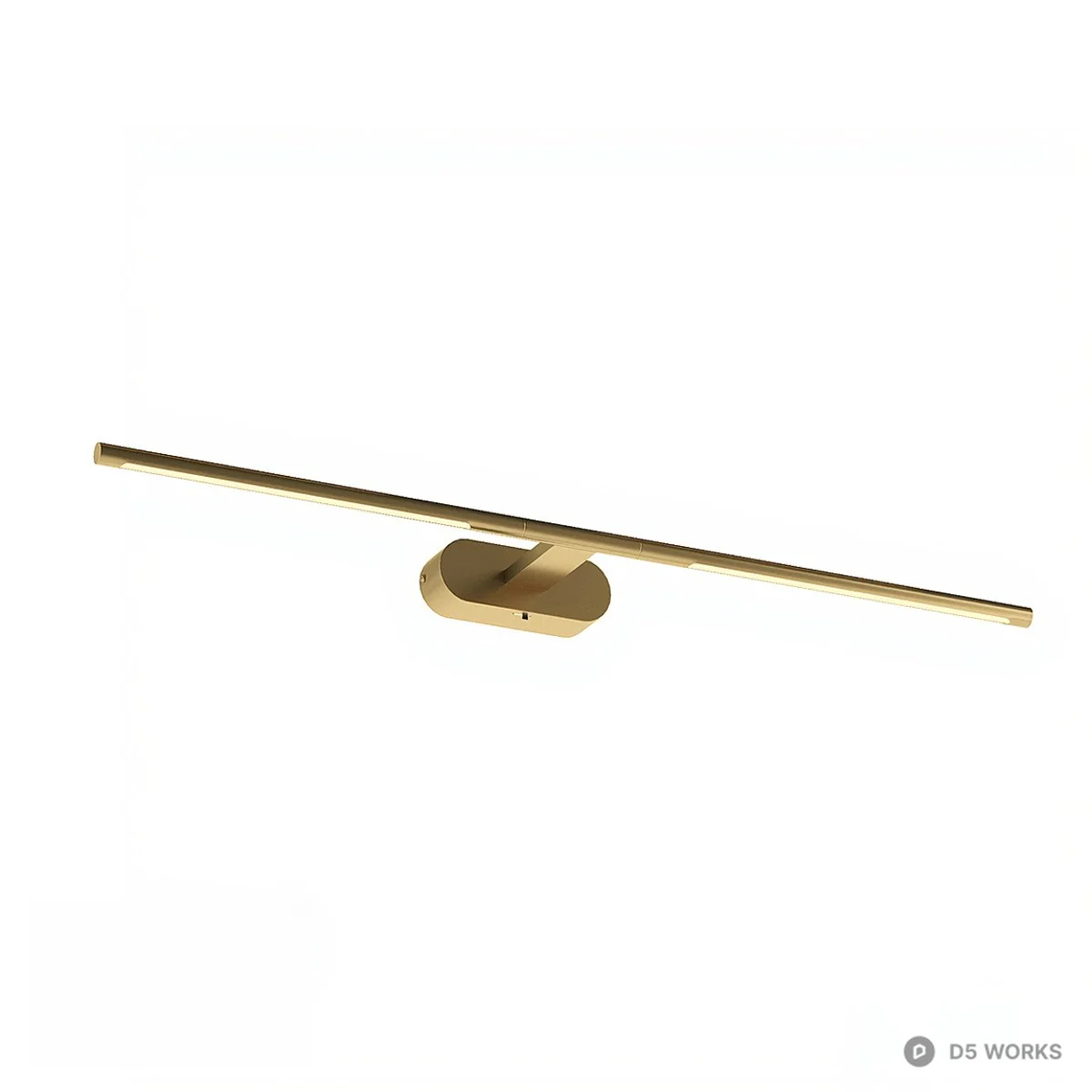 Minimalist Linear Wall Lamp 3d model thumbnail 2
