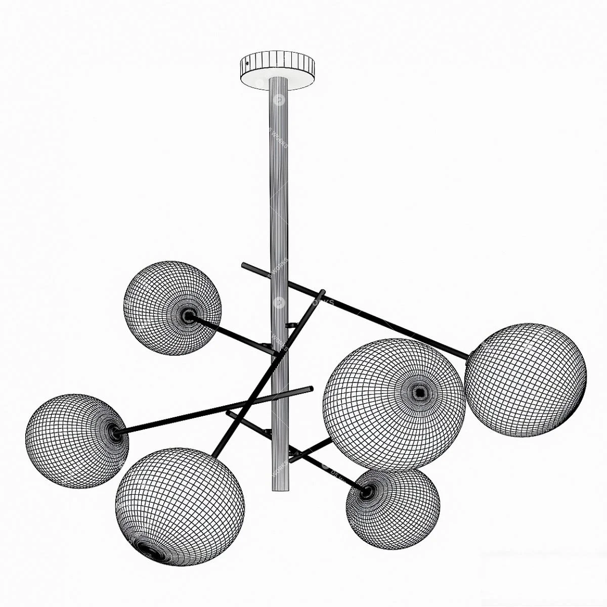 Pendant Light 3d model thumbnail 2