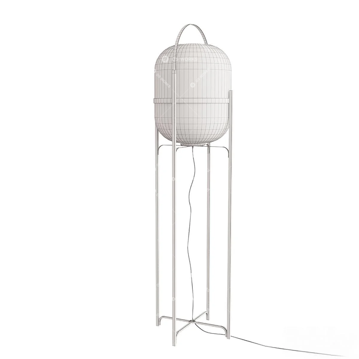 Modern Floor Lamp 3d model thumbnail 3