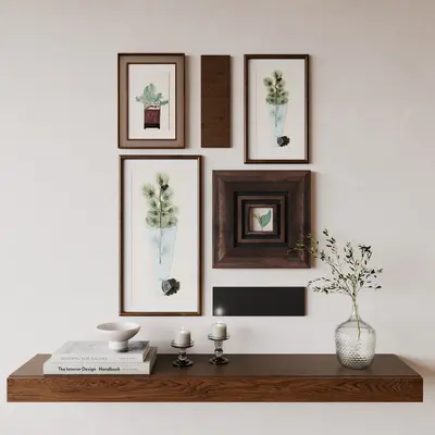 Mid-Century Modern Wabi-Sabi Paintings