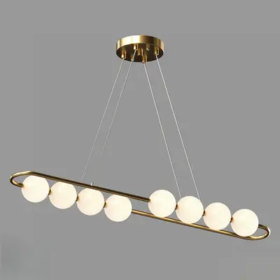Modern Linear Spherical Chandelier 3d model