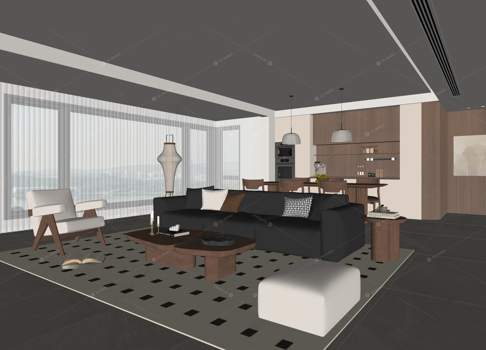Living & Dining Rooms 3D Models 2
