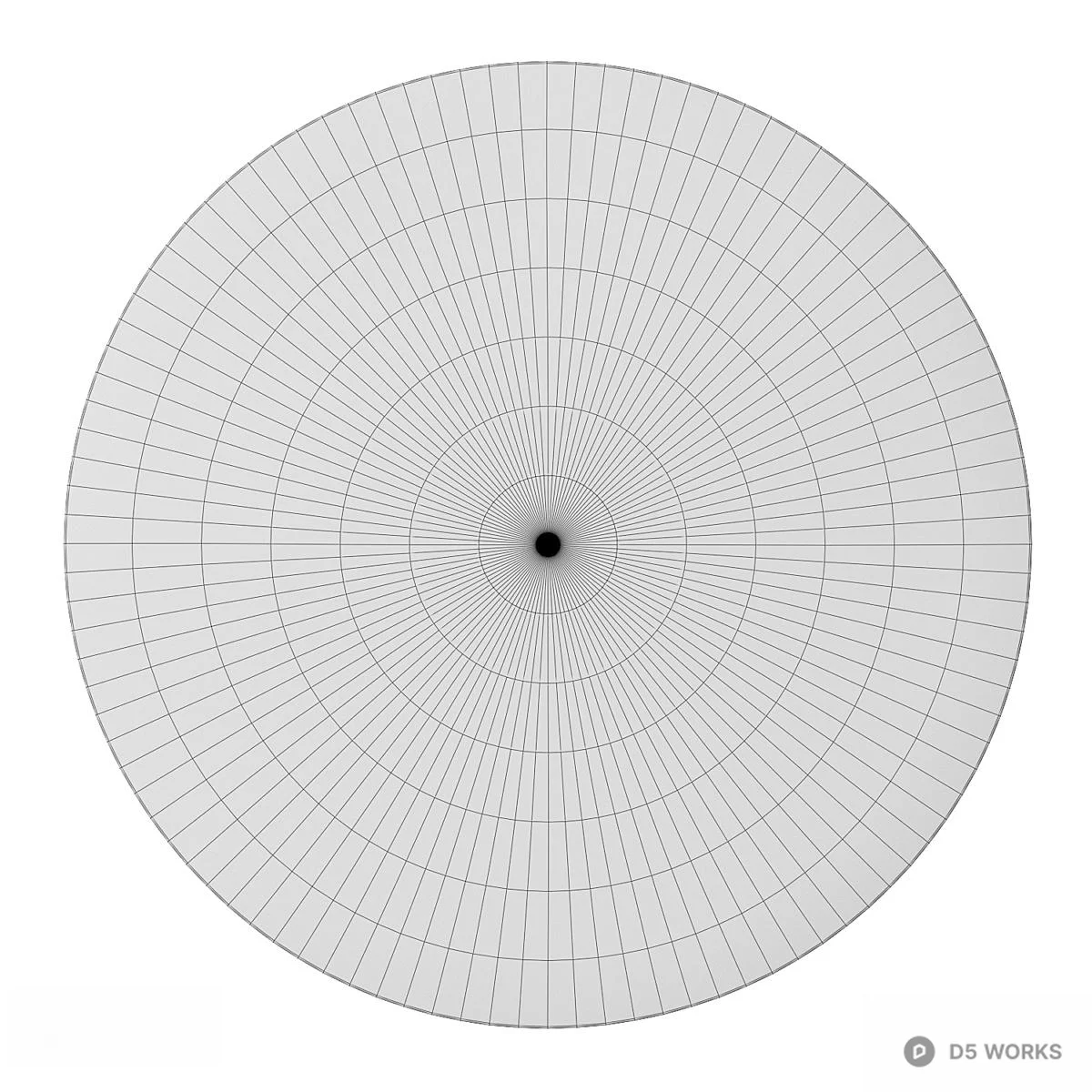 Round Jute Rug 3d model thumbnail 3