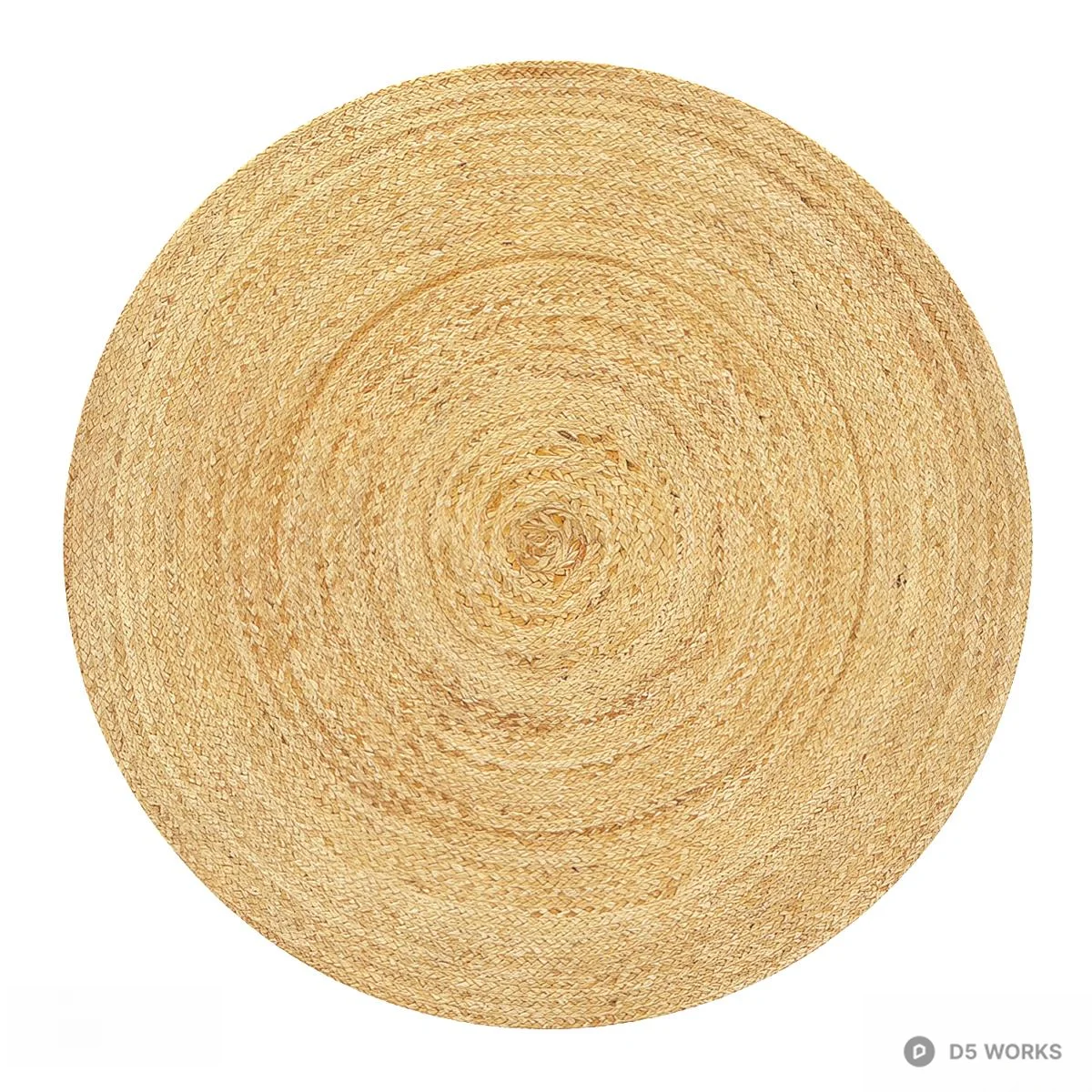 Round Jute Rug 3d model - Image 1
