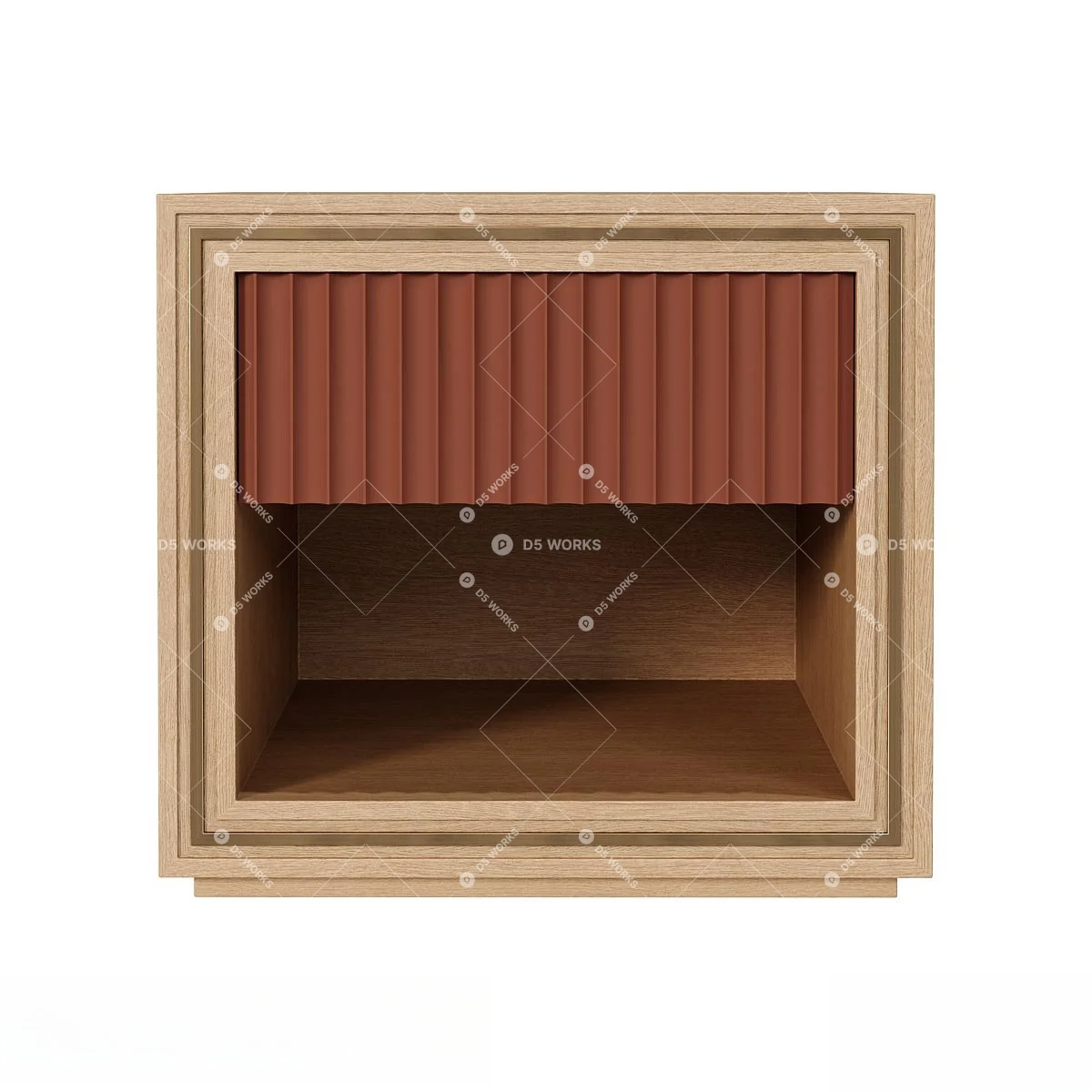 Contemporary Bedside table 3d model thumbnail 2