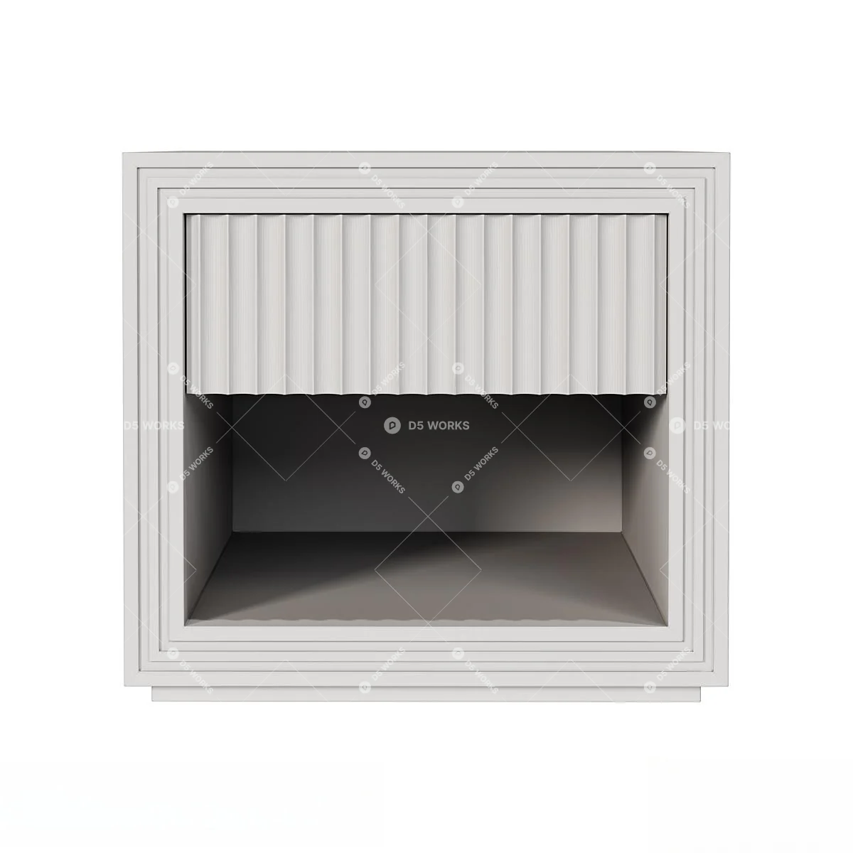 Contemporary Bedside table 3d model thumbnail 3