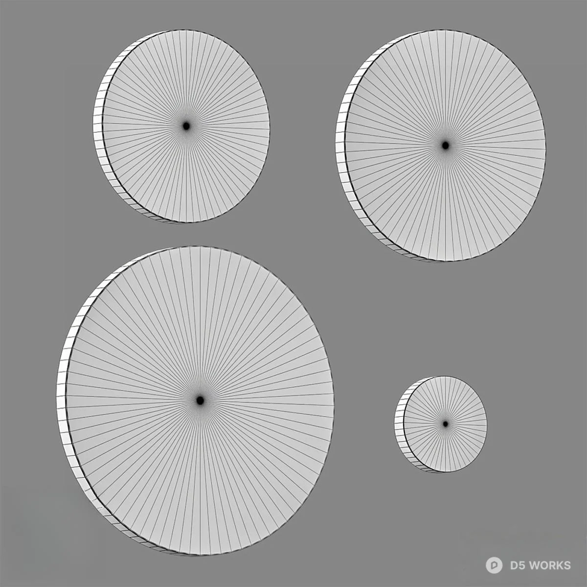 Lunar Surface Wall Lamp 3d model thumbnail 2