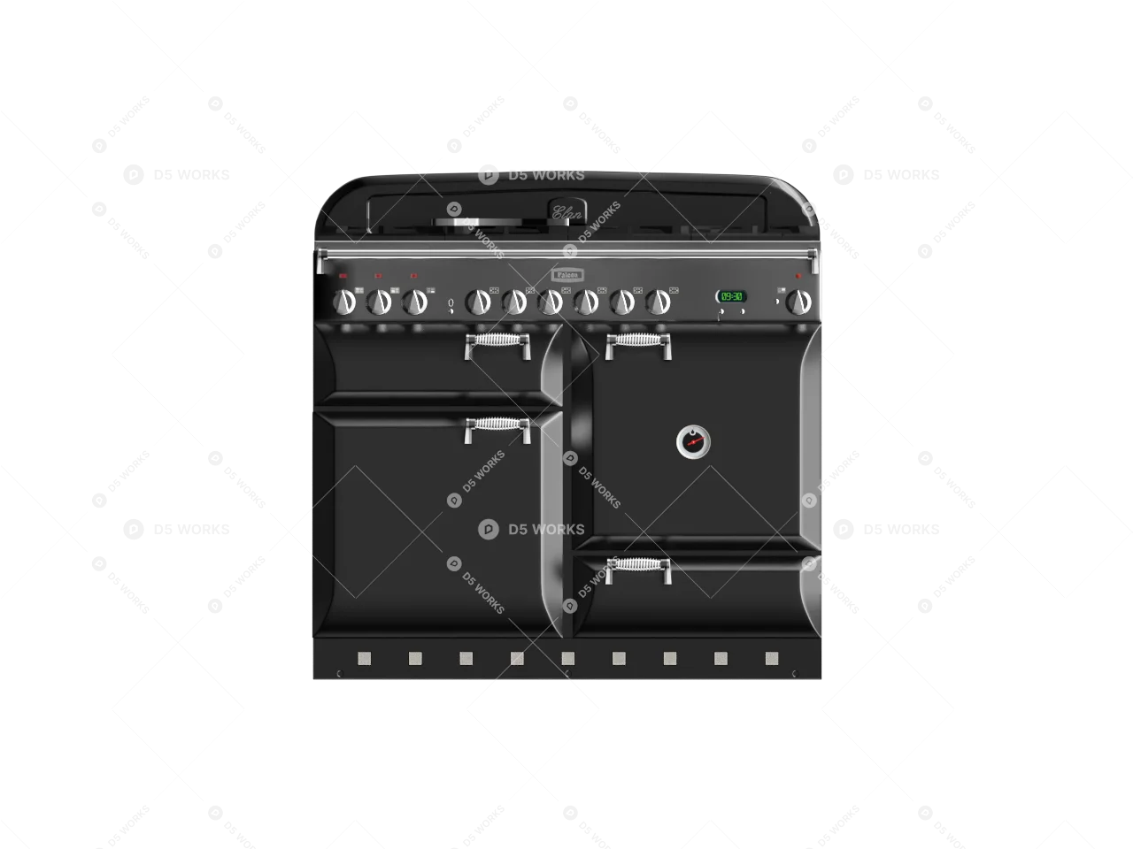 Stove 3d model thumbnail 2