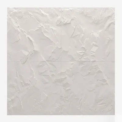 Textured White Wall Panel 3d model