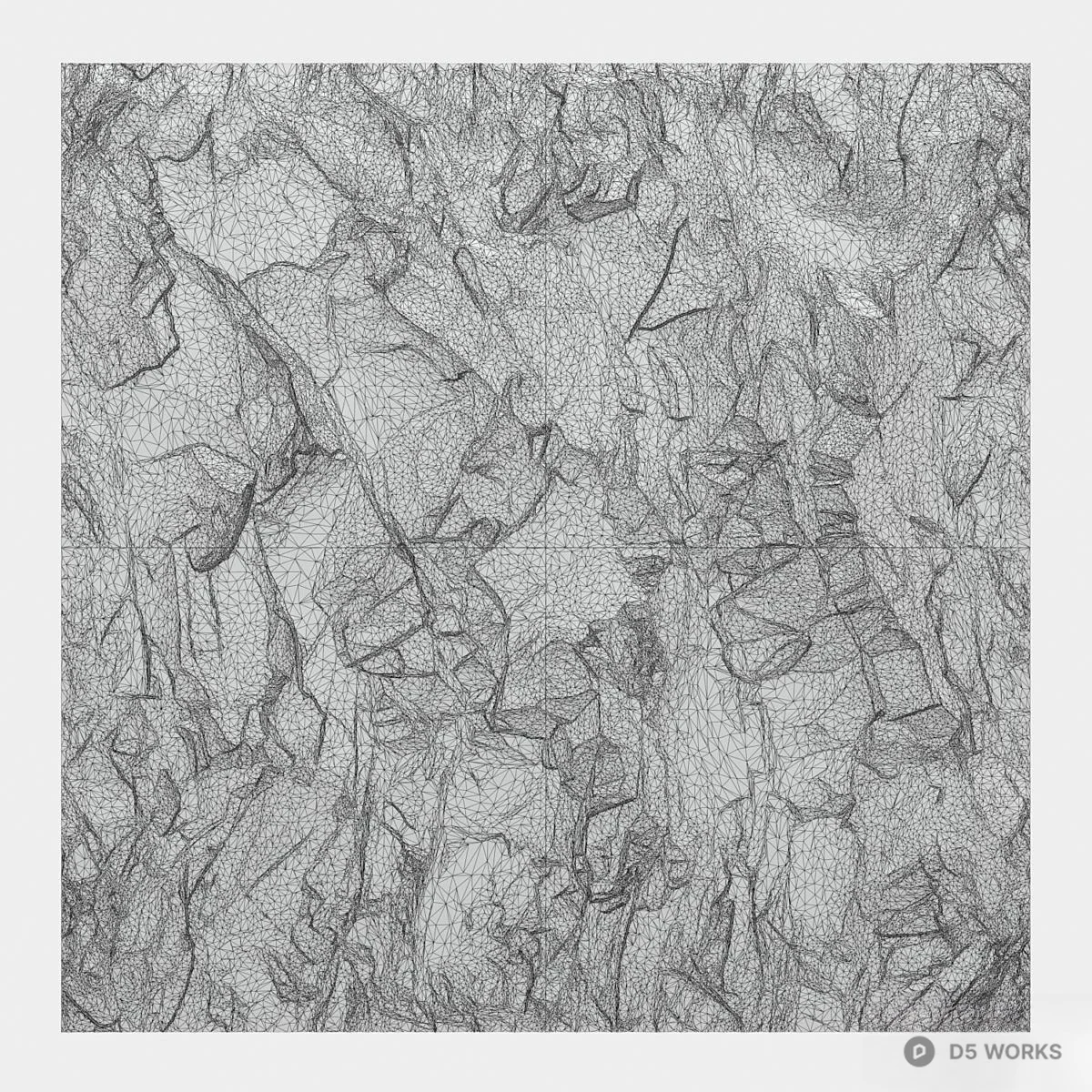 Textured White Wall Panel 3d model thumbnail 3