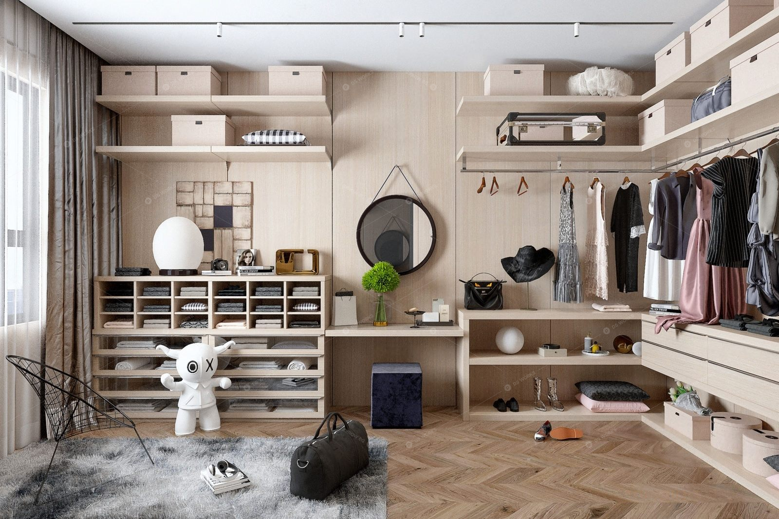 Walk-in Closets 3D Models