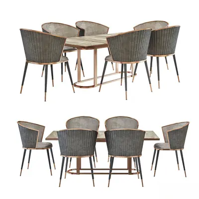 Modern Dining Table & Chairs Set