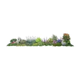 Flower Bed Combo 09 3d model
