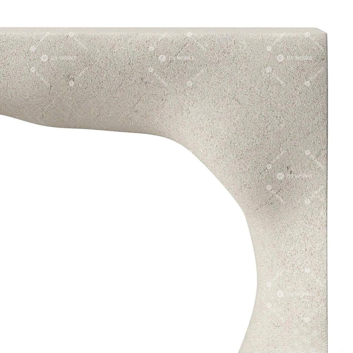 Organic Modern Sculpture 3d model thumbnail 3