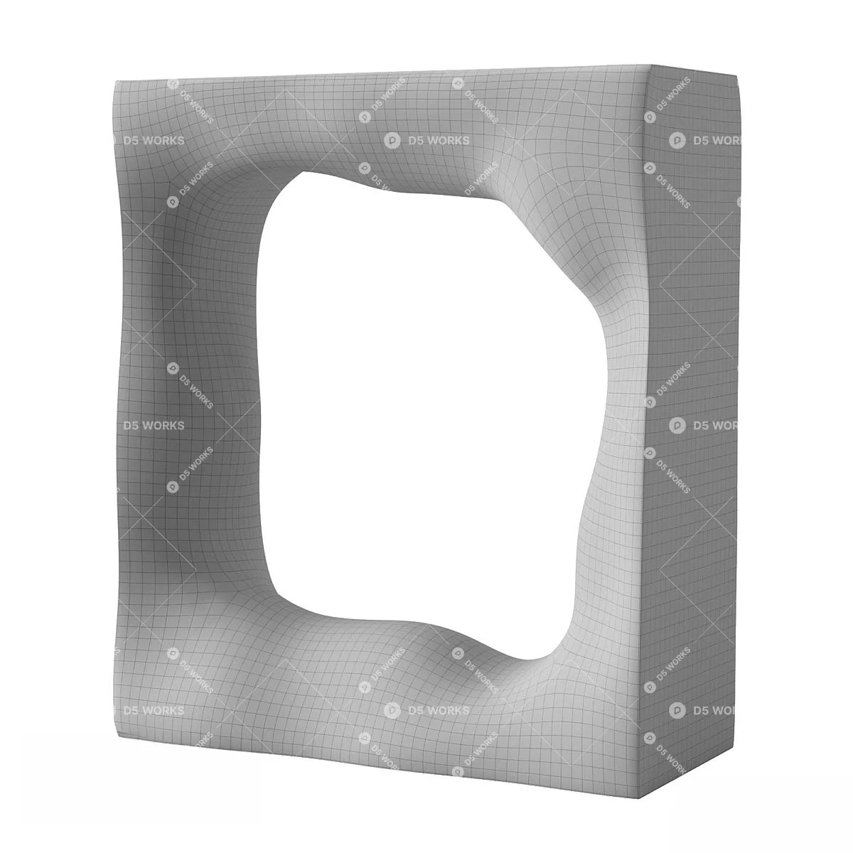 Organic Modern Sculpture 3d model thumbnail 4