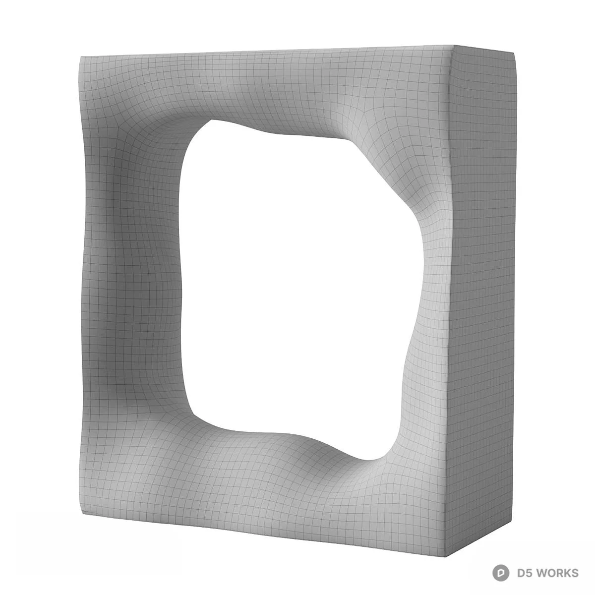 Organic Modern Sculpture 3d model thumbnail 4